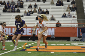 Widner is the furthest from home on SU’s roster. Despite her background, she’s developed into a crucial piece for the Orange as the freshman has started every game for Syracuse this season.